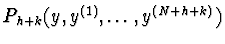 $P_{h+k}(y,y^{(1)},\ldots,y^{(N+h+k)})$