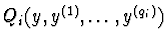 $Q_{i}(y,y^{(1)},\ldots,y^{(q_{i})})$