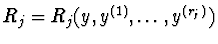 $R_{j}=R_{j}(y,y^{(1)},\ldots,y^{(r_{j})})$